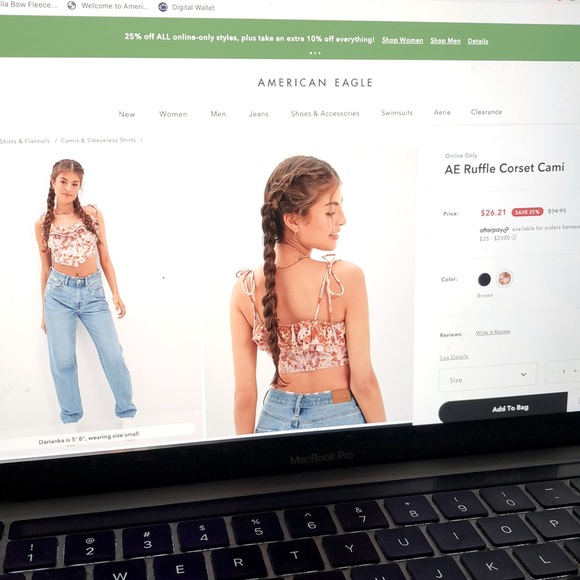 American Eagle New with tag Ruffled NWOT Top Collection👚 - Picture 5 of 5